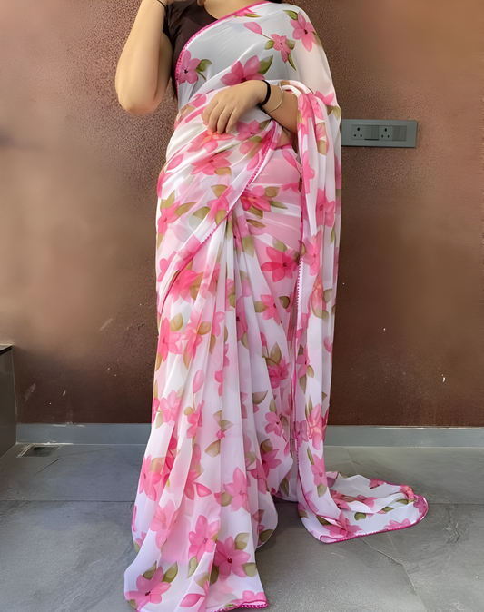 FLOWER DESIGNER SAREE