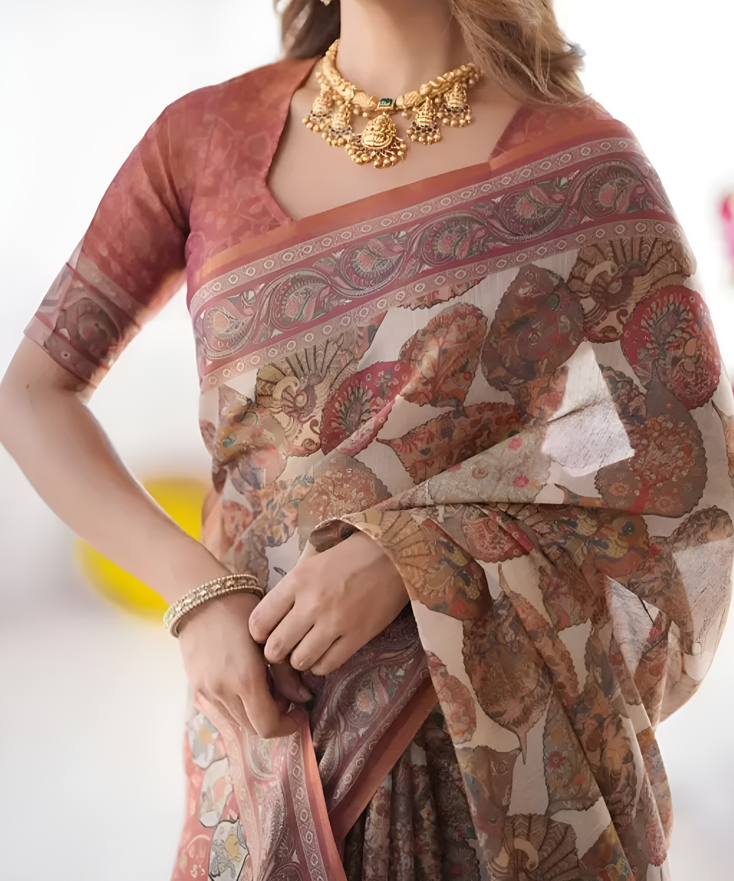 Trendy Handloom Cotton Saree with Tassels | Printed Saree for Daily Wear